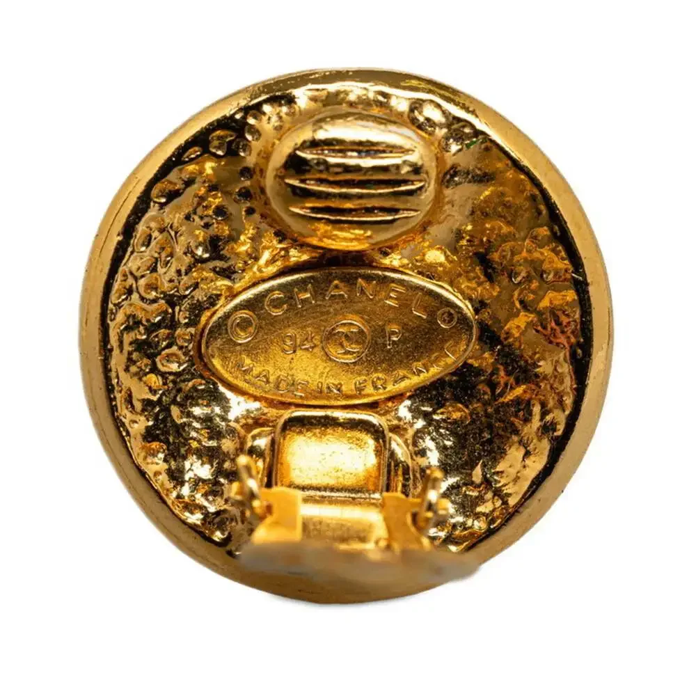 Chanel Cc Logo Clip-On Earrings Metal #207322C65B